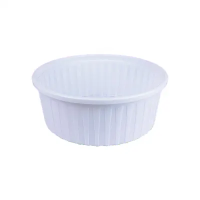일회용 탕용기 BW 사출 222파이 소 백색 200개입 배달포장