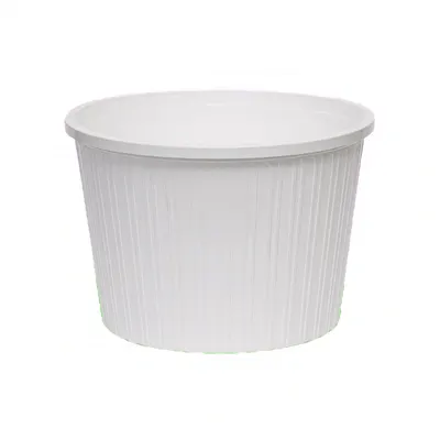 다회용 탕용기 TY 223파이 특대 백색 4200ml 100세트 PP 배달포장